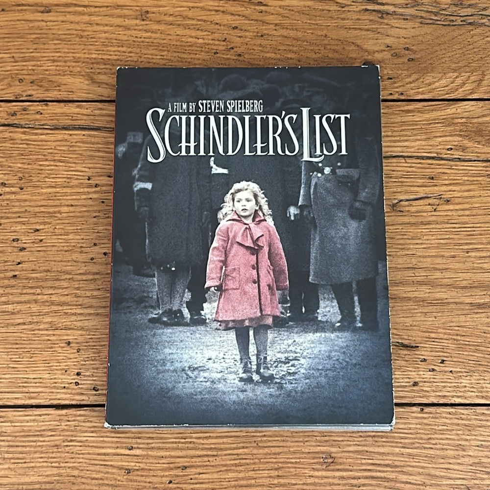 Schindler’s List Movie by Steven Spielberg DVD 20th Anniversary Limited Edition